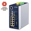 PLANET IGS-6325-8UP2S2X IP30 DIN-rail Industrial L3 8-Port 10/100/1000T 802.3bt PoE  