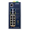 PLANET IGS-6325-8UP2S2X IP30 DIN-rail Industrial L3 8-Port 10/100/1000T 802.3bt PoE  