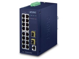 PLANET IGS-4215-16T2S IP30 Industrial L2/L4 16-Port 10/100/1000T 2-Port 100/1000X SFP Managed Switch