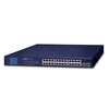 PLANET GSW-2620VHP 24-Port 10/100/1000T PoE   2-Port 1000SX SFP Gigabit Switch smart color LCD