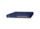 PLANET GSW-2620VHP 24-Port 10/100/1000T PoE   2-Port 1000SX SFP Gigabit Switch smart color LCD