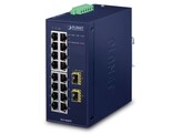 PLANET IGS-1820TF IP30 Industrial 16-Port 10/100/1000T   2-Port 1000X SFP Gigabit Ethernet Switch