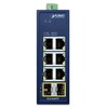 PLANET IGS-820TF IP30  Compact size 6-Port 10/100/1000T   2-Port 100/1000/2500X SFP Gigabit Ethernet