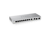 ZYXEL XGS1210-12 v2  12-Port webmanaged Desktop Switch with 8 1GbE   2 2.5GbE   2 SFP 