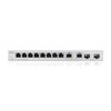 ZYXEL XGS1210-12 v2  12-Port webmanaged Desktop Switch with 8 1GbE   2 2.5GbE   2 SFP 