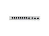 ZYXEL XGS1210-12 v2  12-Port webmanaged Desktop Switch with 8 1GbE   2 2.5GbE   2 SFP 