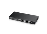 ZYXEL GS1915-8  8-port GbE Smart Switch  hybrid/standalone or NebulaFlex Cloud  desktop  fanless