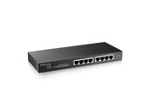 ZYXEL GS1915-8  8-port GbE Smart Switch  hybrid/standalone or NebulaFlex Cloud  desktop  fanless