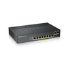 ZYXEL GS1920-8HPv2  10-Port Smart Managed Switch  8 GbE  2 GbE/SFP  NebulaFlex Cloud  130W  fanless