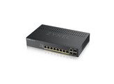 ZYXEL GS1920-8HPv2  10-Port Smart Managed Switch  8 GbE  2 GbE/SFP  NebulaFlex Cloud  130W  fanless