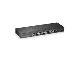 ZYXEL GS1920-24v2  28-Port Smart Managed Switch  24 GbE  4 GbE/SFP  NebulaFlex Cloud