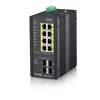 ZYXEL RGS200-12P  12 Port managed PoE Switch  240 Watt PoE  DIN Rail  IP30  12-58V DC