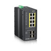 ZYXEL RGS200-12P  12 Port managed PoE Switch  240 Watt PoE  DIN Rail  IP30  12-58V DC