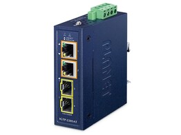 PLANET IGTP-2205AT Compact 2-Port 100/1000X SFP   2-Port 10-1000T 802.3at PoE  Media Conv 60W