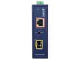 PLANET IGTP-815AT IP30 Compact Indus 100/1000BASE-X SFP to 10/100/1000BASE-T 802.3at PoE  Media Conv