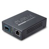PLANET IP40 Indus 1-Port 10G/1GBASE-X SFP    1-Port 10G-T 802.3bt PoE   Managed 95W Media Converter