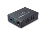 PLANET IP40 Indus 1-Port 10G/1GBASE-X SFP    1-Port 10G-T 802.3bt PoE   Managed 95W Media Converter