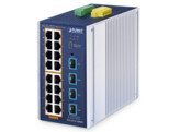 PLANET IP30 Indust L2  16x 10/100/1000T 802.3at PoE   4x 10G SFP  Man Switch -40 75   360W PoE