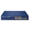 PLANET GS-4210-8UP2S IPv6/IPv4  8x 1000T 802.3bt 95W PoE  2x 100/1000X SFP Man Switch 180W PoE