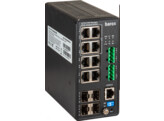 BAROX RY-LPITE-804GBTME Switch for DIN rail  8x10/100/1000TX  RJ45  thereof 4xPoE/PoE /PoE  
