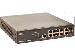 BAROX RY-LGSP23-10G Switches for 19 -and table mounting with management 10x10/100/1000TX Threof 8xPO