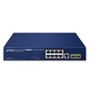 PLANET GS-4210-8P2S 8-Port Man. 802.3at POE  Gbit Eth. Switch