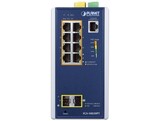 PLANET IGS-10020PT IP30 Ind L2 /L4 8-Port 1000T 802.3at PoE   2-Port 100/1000X SFP Full Manag