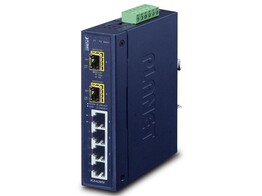 PLANET IGS-620TF IP30 Ind 4-Port 10/100/1000T   2-Port 100/1000X SFP Gigabit Switch  -40 to 75C 