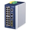 PLANET IGS-20160HPT IP30 Industrial L2 /L4 16-Port 1000T 802.3at PoE