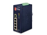 PLANET ISW-514PTF IP40 4-Port 10/100TX 802.3at PoE   1-Port 100FX SFP switch