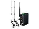 PLANET ICG-2510W-LTE-EU Industrial 4G LTE Cellular Wireless Gateway with 5-Port 10/100/1000T