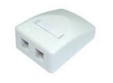 NETCONNECT 2 Port Surface Mount Module  White