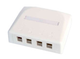 NETCONNECT 4 Port Surface Mount Module  White