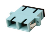 COMMSCOPE Fiber Optic Duplex Adapter  Multimode  SC/UPC  aqua