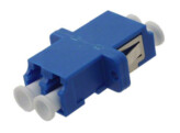 COMMSCOPE Fiber Optic Insert Adapter  LC  duplex  ceramic sleeve  flanged  singlemode  blue