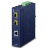 PLANET IGT-1205AT IP30 Industrial 10/100/1000T to 2-Port 100/1000X SFP Gigabit Media Converter