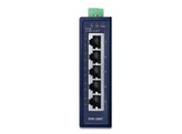 PLANET ISW-500T IP30 Compact size 5-Port 10/100TX Fast Ethernet Switch  -40 75 degrees C 