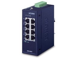 PLANET ISW-800T IP30 Compact size 8-Port 10/100TX Fast Ethernet Switch  -40 75 degrees C 