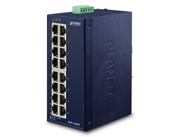 PLANET ISW-1600T IP30 Industrial 16-Port 10/100TX Ethernet Switch  -40 75 C dual redundant power in