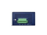 PLANET IPOE-470-12V IP30 Industrial 4-port 10/100/1000T 95W 802.3bt PoE   Injector Hub w/12V Booster