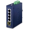 PLANET IGS-510TF IP30 Compact size 4-Port 10/100/1000T  1-Port 100/1000X SFP Gigabit Ethernet Switch