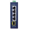 PLANET IGS-510TF IP30 Compact size 4-Port 10/100/1000T  1-Port 100/1000X SFP Gigabit Ethernet Switch