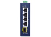 PLANET IGS-510TF IP30 Compact size 4-Port 10/100/1000T  1-Port 100/1000X SFP Gigabit Ethernet Switch