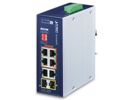 PLANET IGS-824UPT IP30 Industrial 4-Port 10/100/1000T 95W 802.3bt PoE   2-Port 10/100/1000T   2-Port