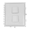 ACCELTEX 14x12x6 Heated   Cooled PoE Enclosure for 4 Element RPSMA External Antenna