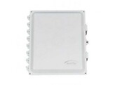 ACCELTEX 14x12x6 Polycarbonate Enclosure with Solid Door  Latch Lock   6 N-Style Hole