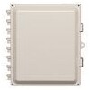 ACCELTEX 14x12x6 Polycarbonate Enclosure with Solid Door  Latch Lock   6 RPTNC Holes