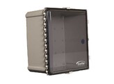 ACCELTEX 18x16x10 Nonconfigured Polycarbonate Enclosure with Clear Door   Key Lock