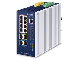 PLANET IGS-6329-8UP2S2X IP30 DIN-rail Industrial L3 8-Port 10/100/1000T 802.3bt PoE   2-port 1G/2.5G